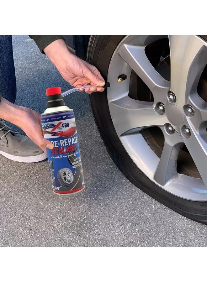 Xpro X-PRO 99 Tire Repair Sealant 450ml Instant Puncture Repair Spray for Car Bike SUV Truck Tubeless Tires with Hose No Tools Required - X99-670 - Image 2